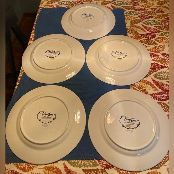 Lot of 5 Noritake Glimmer dinner plates - Picture 3 of 4